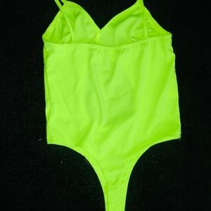 slime green swimsuit